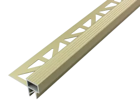 SQUARESTEP -LED – Stair nosing profile - 7/16 in. H x 11/16 in. W - champagne Anodized - stair nosing lighting