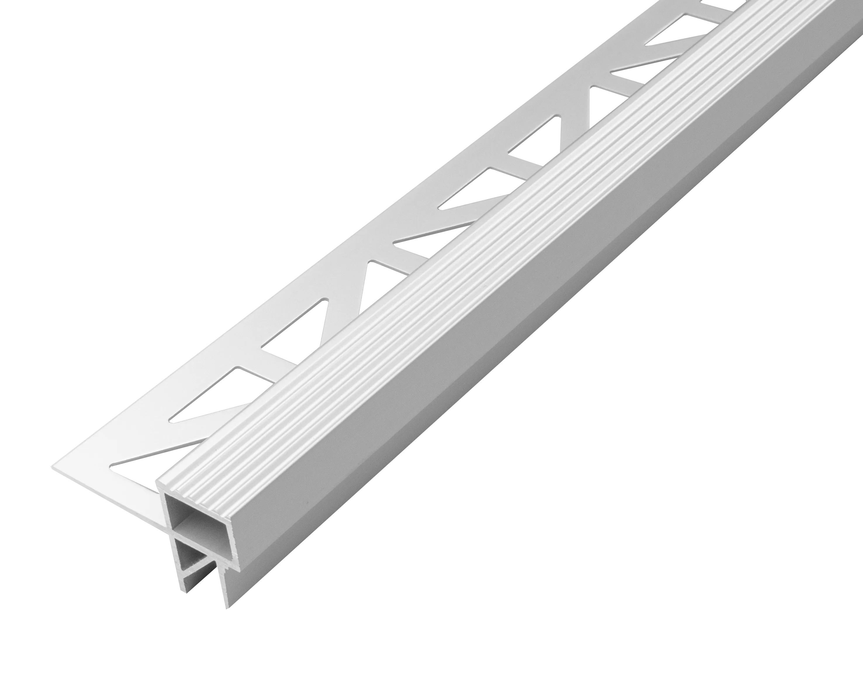 SQUARESTEP -LED – Stair nosing profile - 7/16 in. H x 11/16 in. W - Silver Anodized - stair nosing lighting