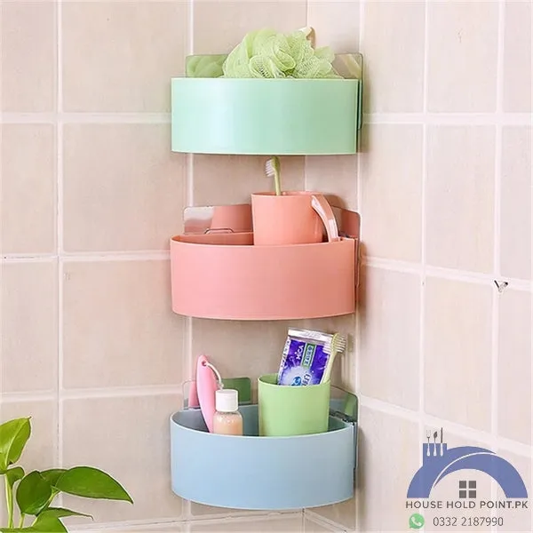 Stick On Triangle Corner Shelf