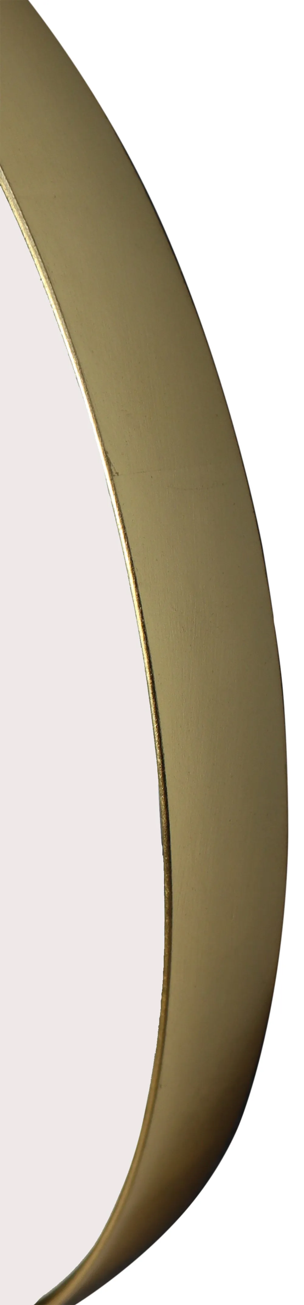 Studio Round Wood Accent Wall Mirror, Gold