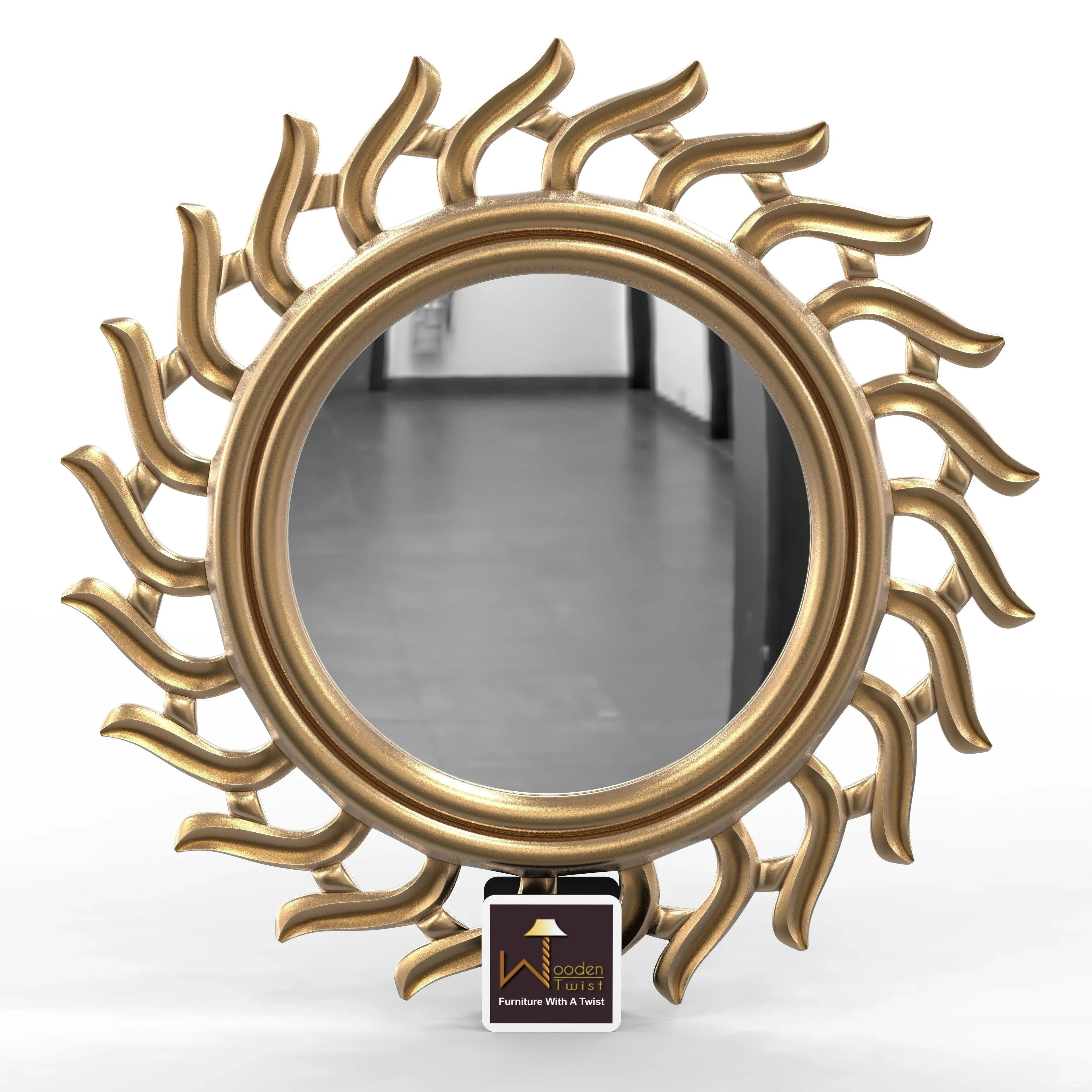 Subir Hand Carved Wall Mirror Frame