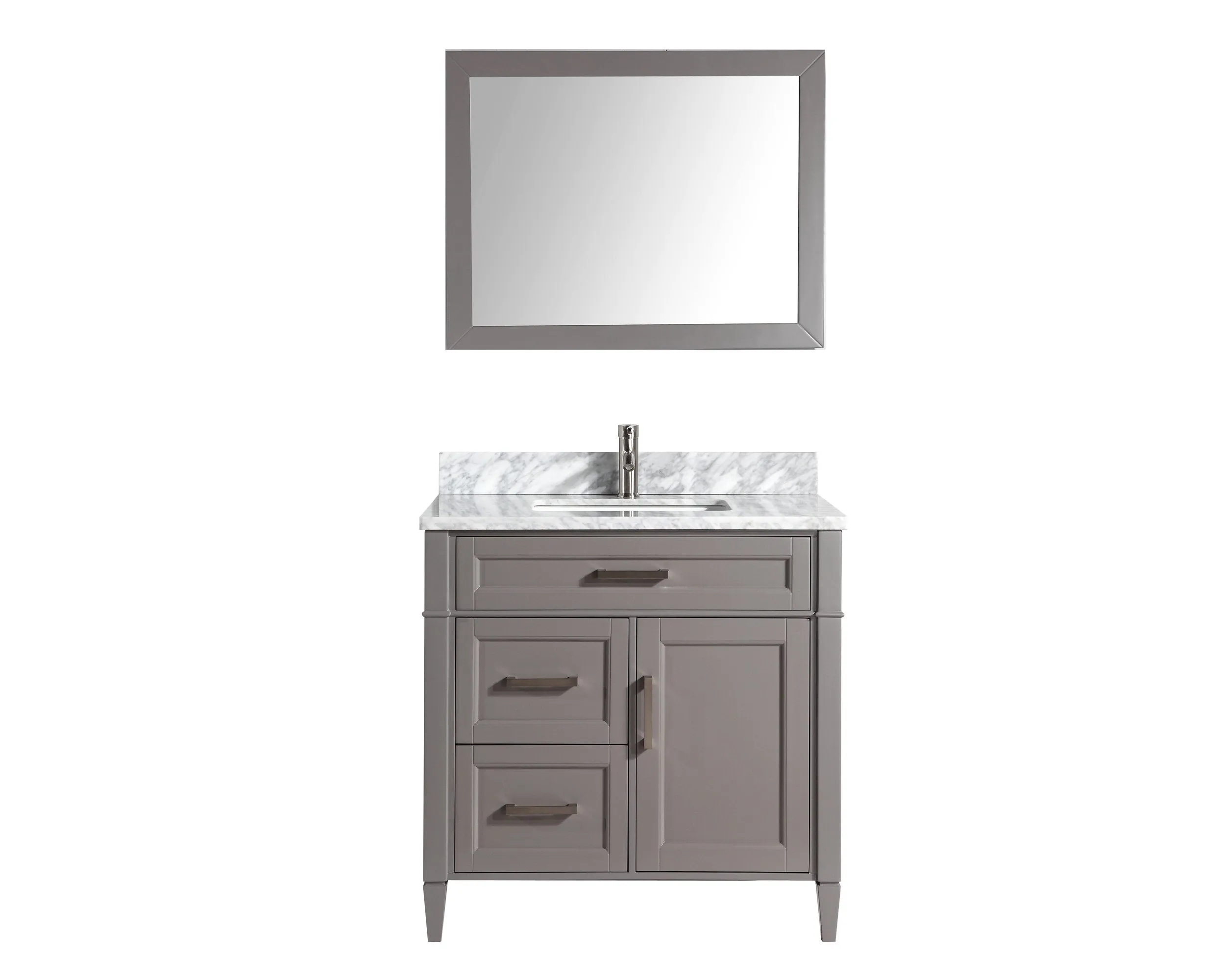 Sydney 36" Single Sink Bathroom Vanity Set with Sink and Mirror