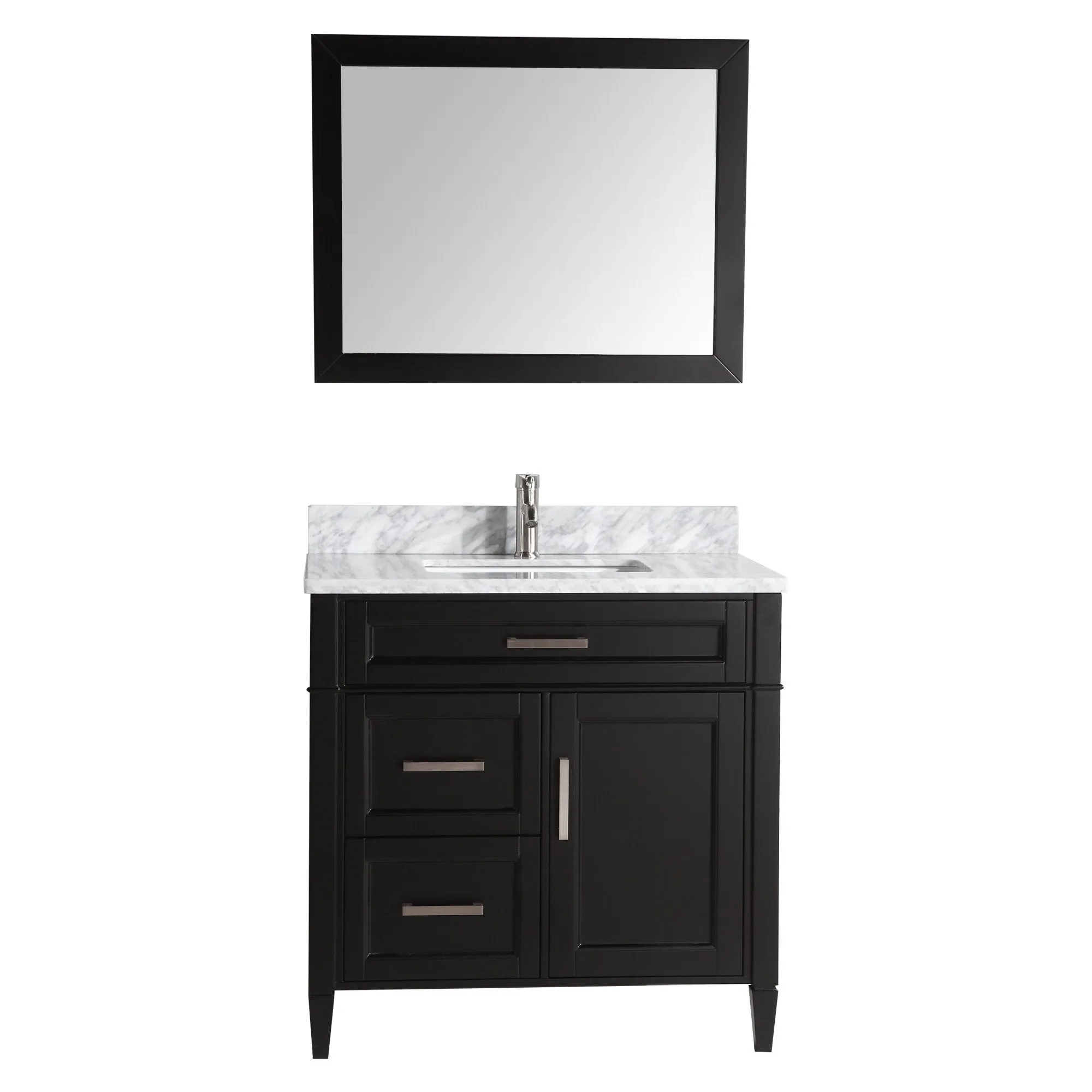 Sydney 36" Single Sink Bathroom Vanity Set with Sink and Mirror