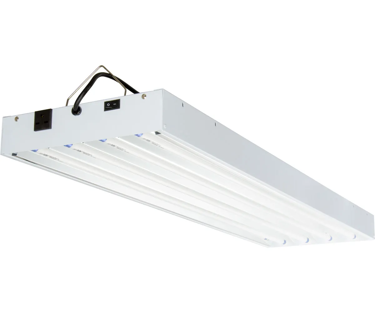 T5 4Ft 4 Tube 240V Fixture w/Bulbs