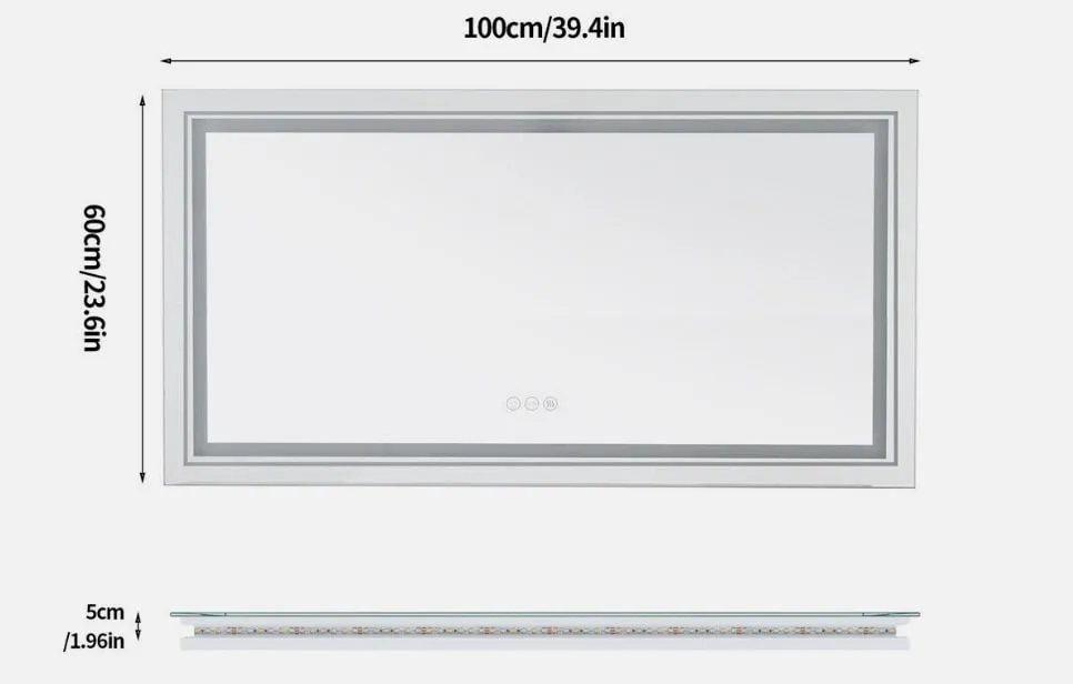 Talitha Rectangle LED Mirror