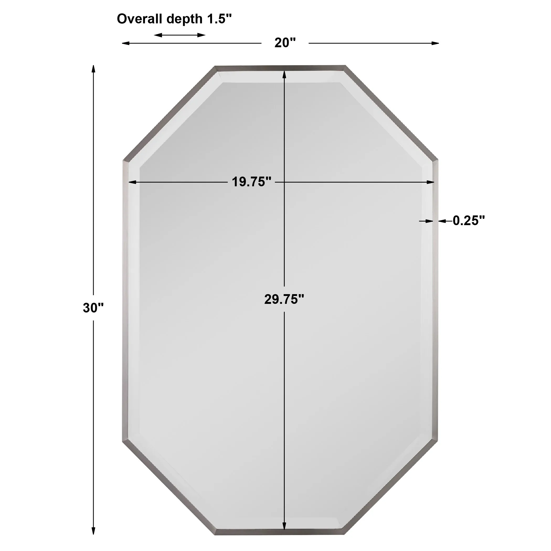Uttermost Stuartson Octagon Vanity Mirror