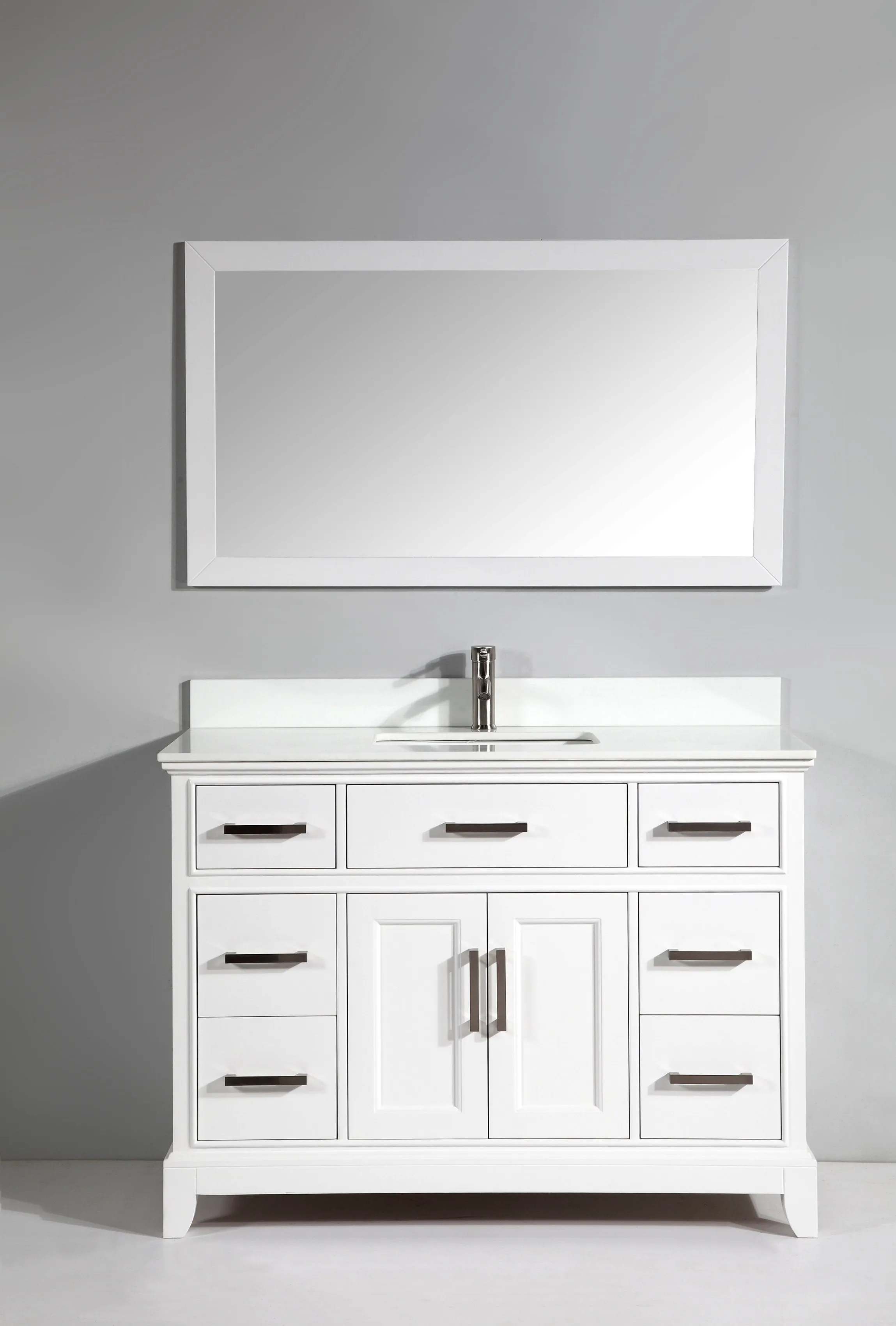 Washington 48" Single Sink Bathroom Vanity Set with Sink and Mirror