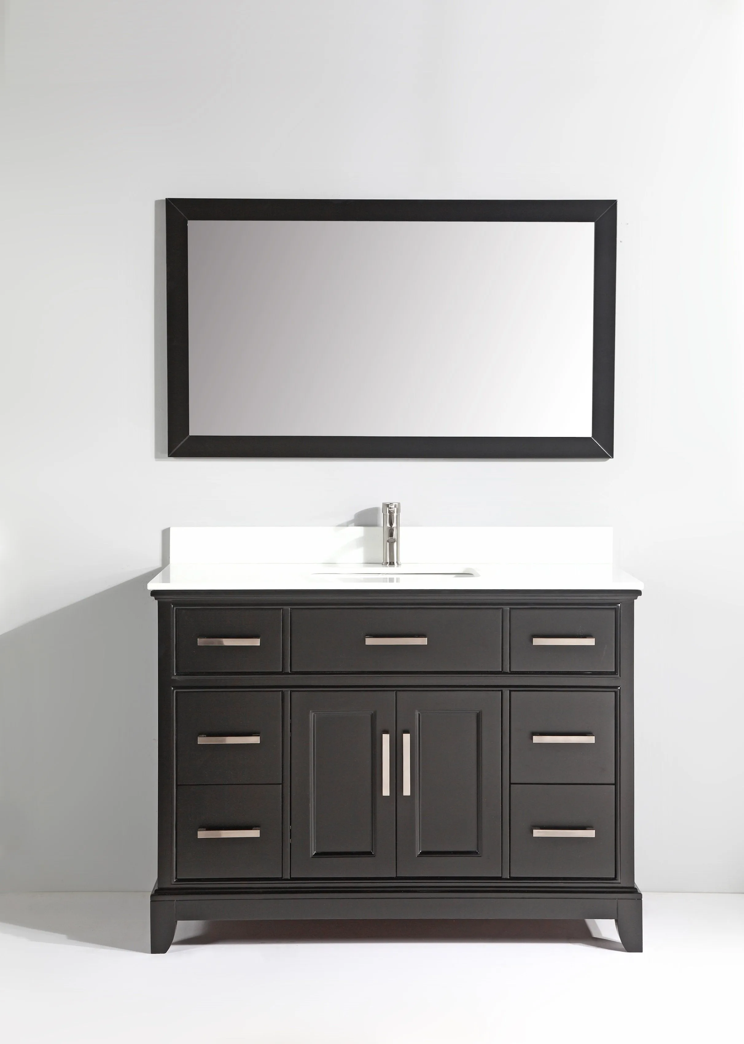 Washington 48" Single Sink Bathroom Vanity Set with Sink and Mirror