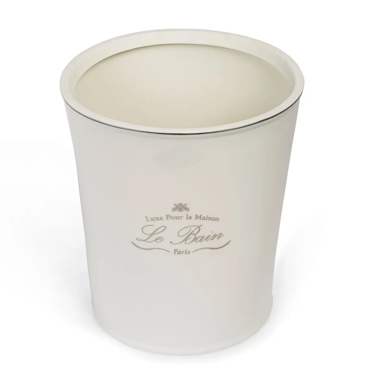 WASTE BASKET PORCELAIN WHITE
