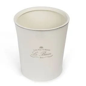 WASTE BASKET PORCELAIN WHITE