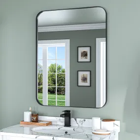 Waterpar® 28 in. W x 36 in. H Rectangular Aluminum Framed Wall Bathroom Vanity Mirror