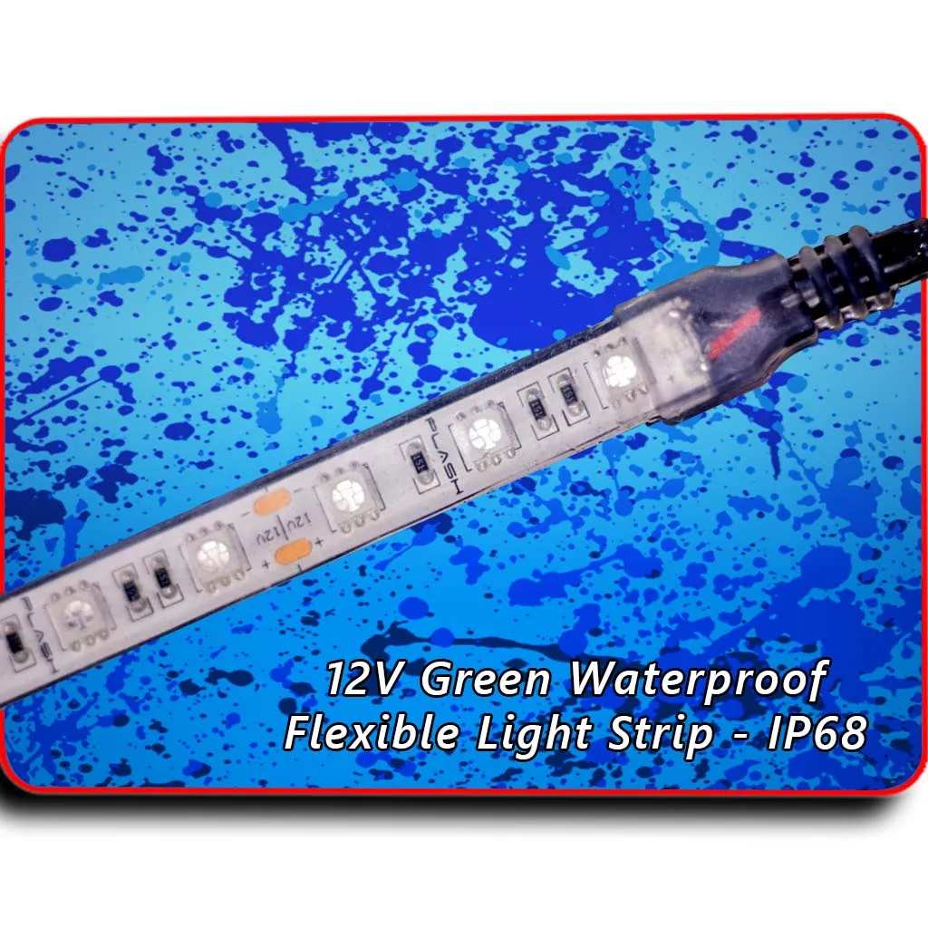 Waterproof Flexible Light Strip - IP68 - 12V Green