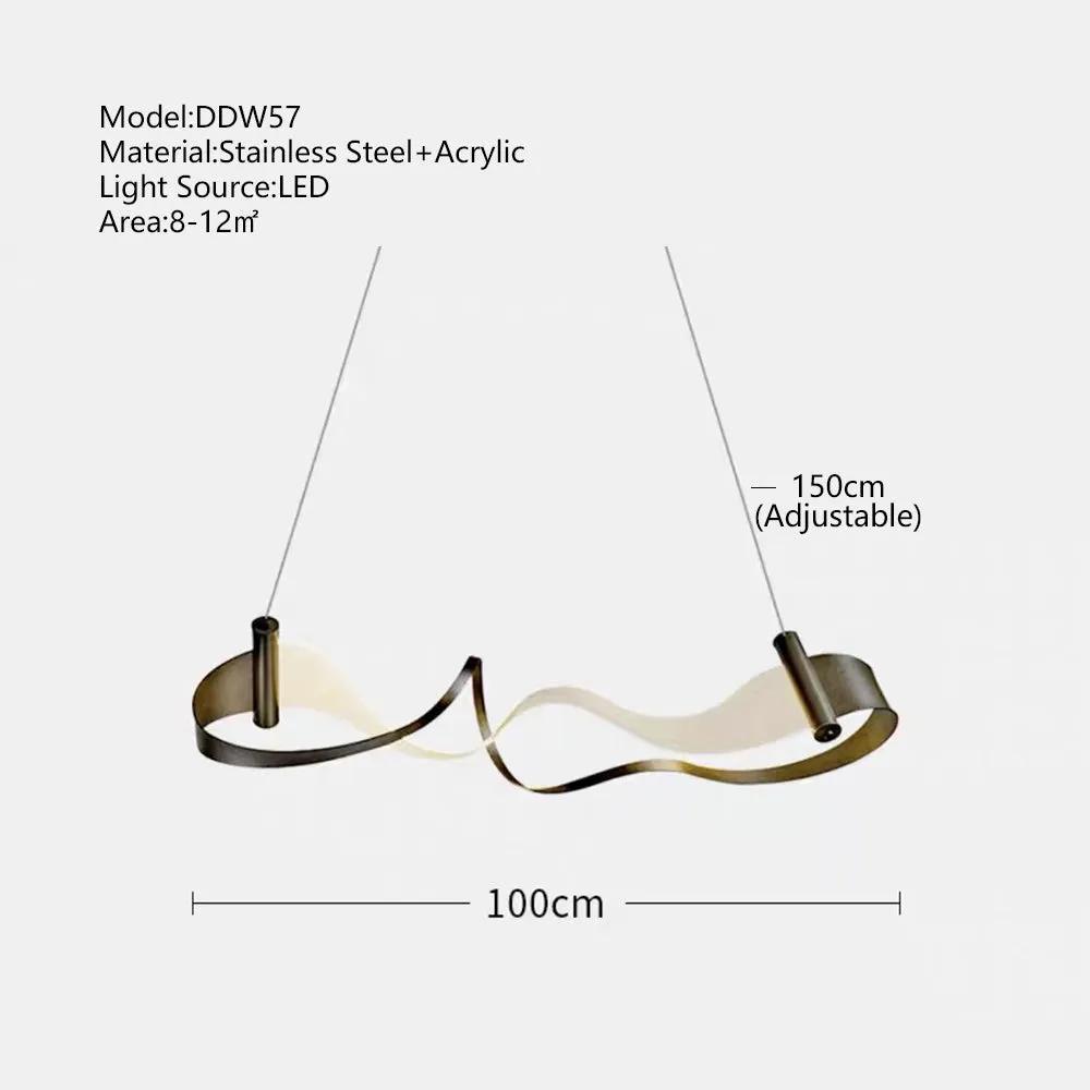 Wave Chandelier: Stylish Lighting for Any Space