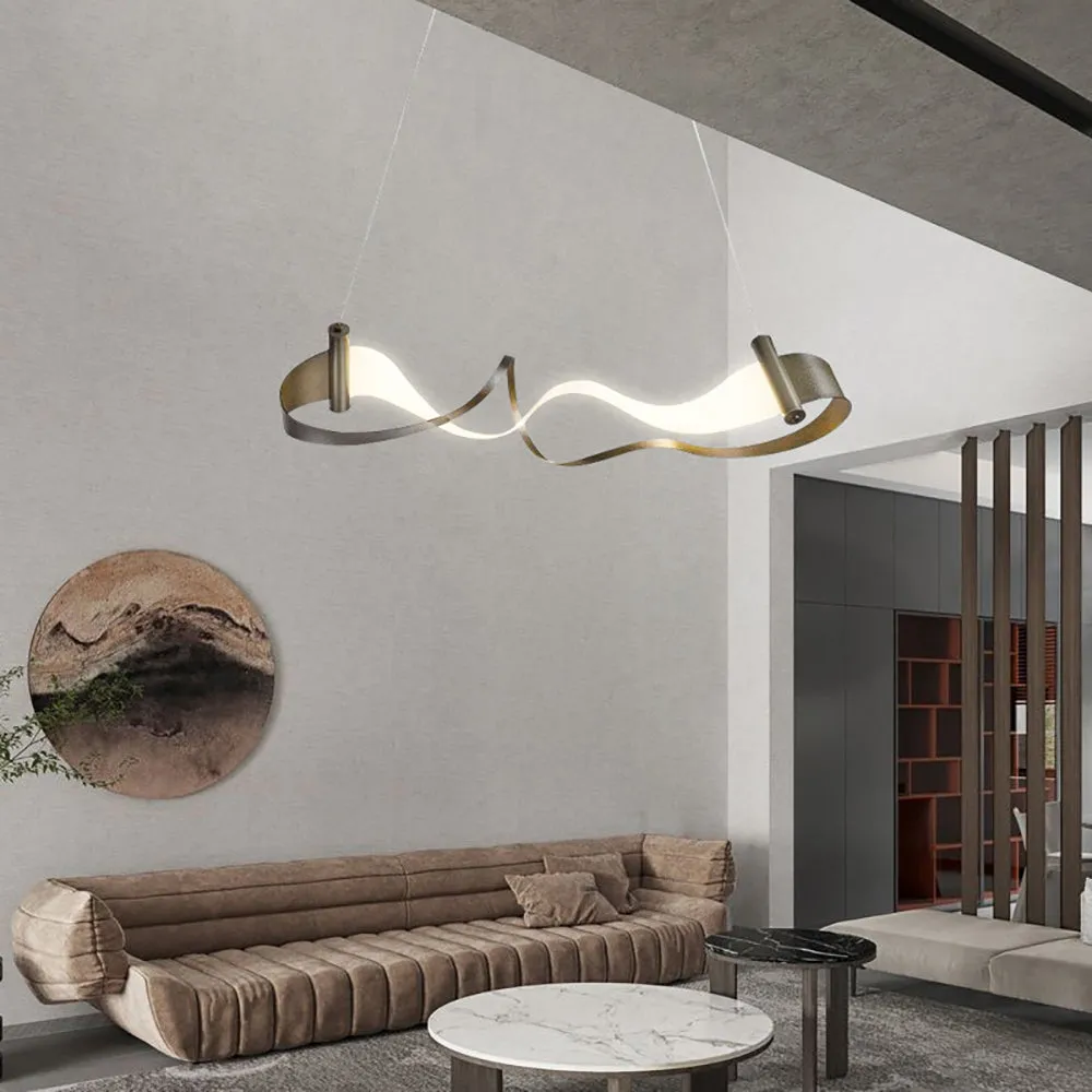 Wave Chandelier: Stylish Lighting for Any Space