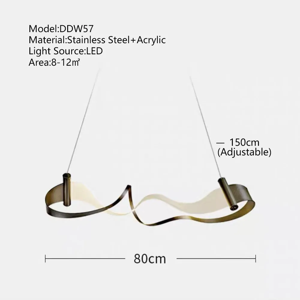 Wave Chandelier: Stylish Lighting for Any Space