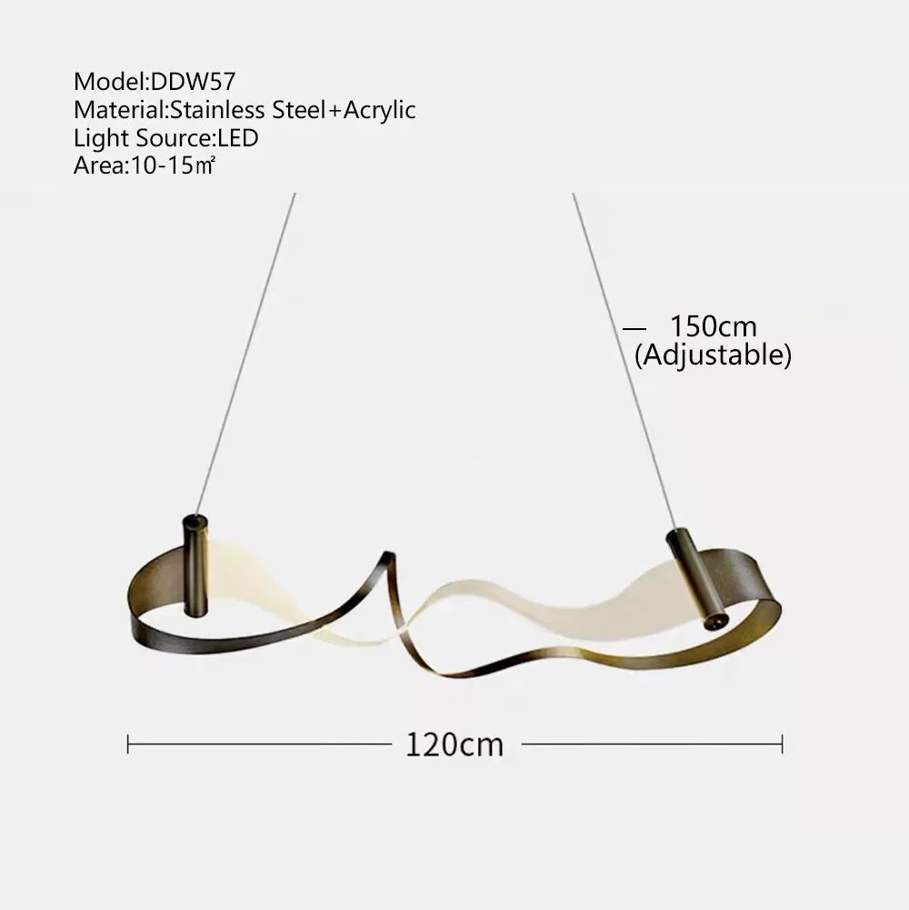 Wave Chandelier: Stylish Lighting for Any Space