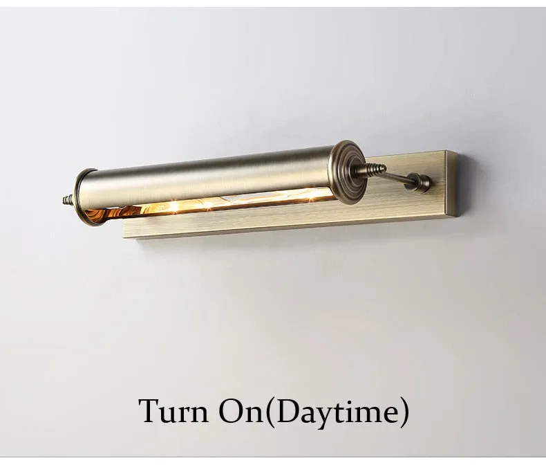WCUS Vintage Bronze Bathroom Light Replaceable E14 Bulb