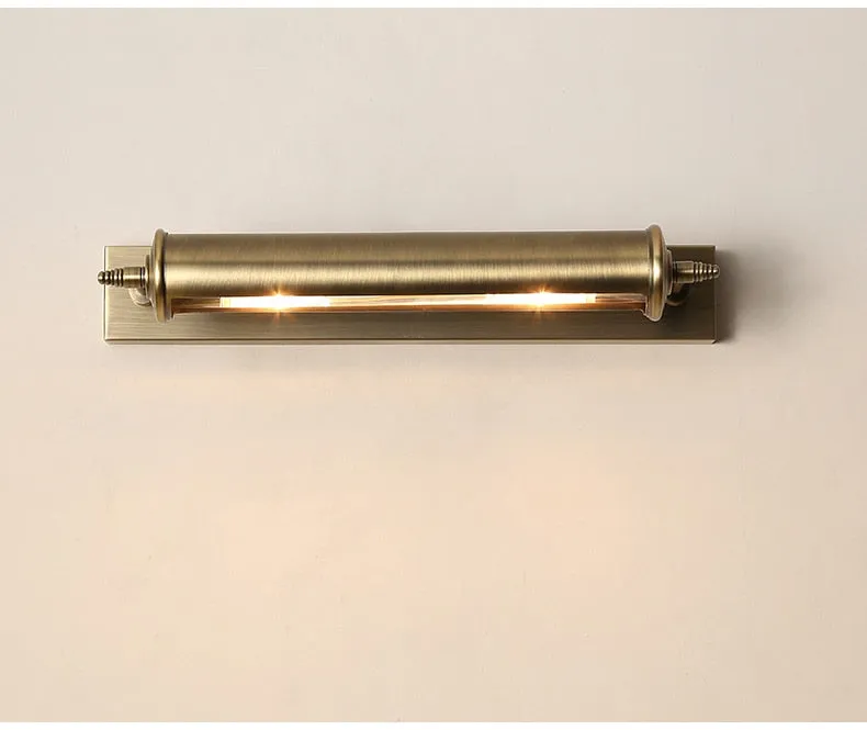 WCUS Vintage Bronze Bathroom Light Replaceable E14 Bulb