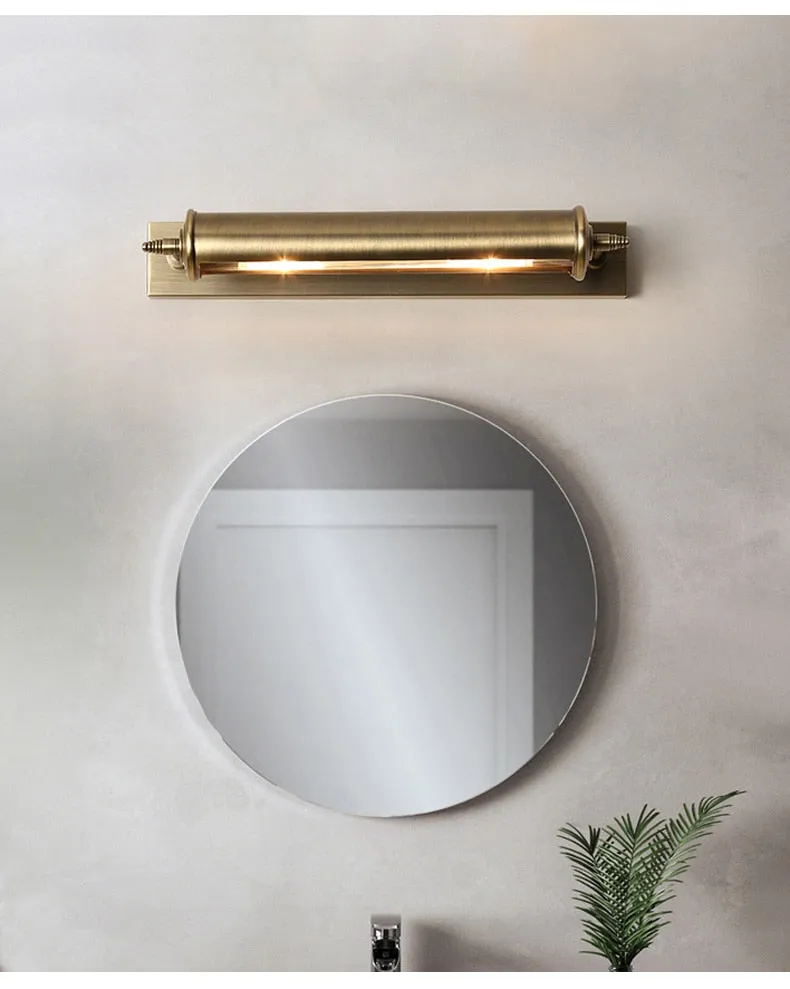 WCUS Vintage Bronze Bathroom Light Replaceable E14 Bulb