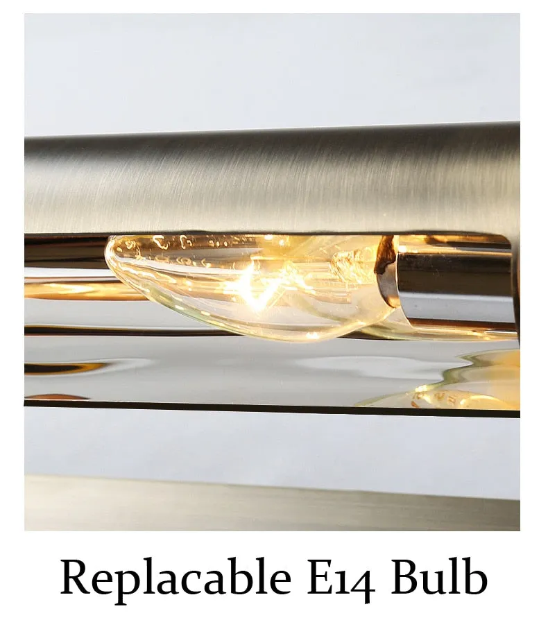 WCUS Vintage Bronze Bathroom Light Replaceable E14 Bulb