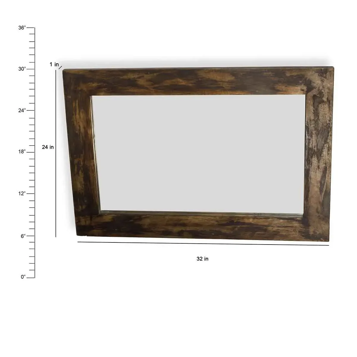Weathered Grey Bath Mirror