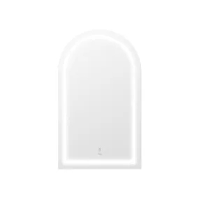 Welba LED Arched Bathroom Mirror Anti-fog Smart Makeup Wall Mirrors 100x60cm