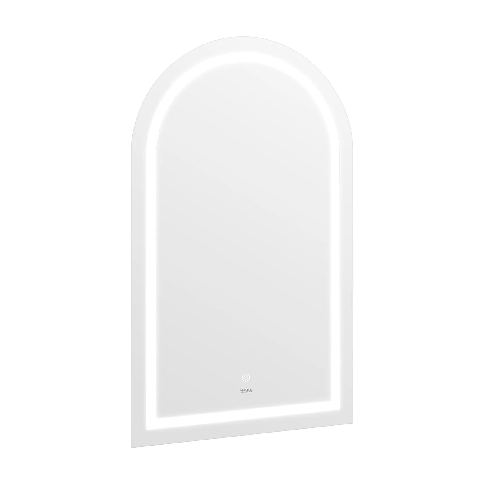 Welba LED Arched Bathroom Mirror Anti-fog Smart Makeup Wall Mirrors 100x60cm