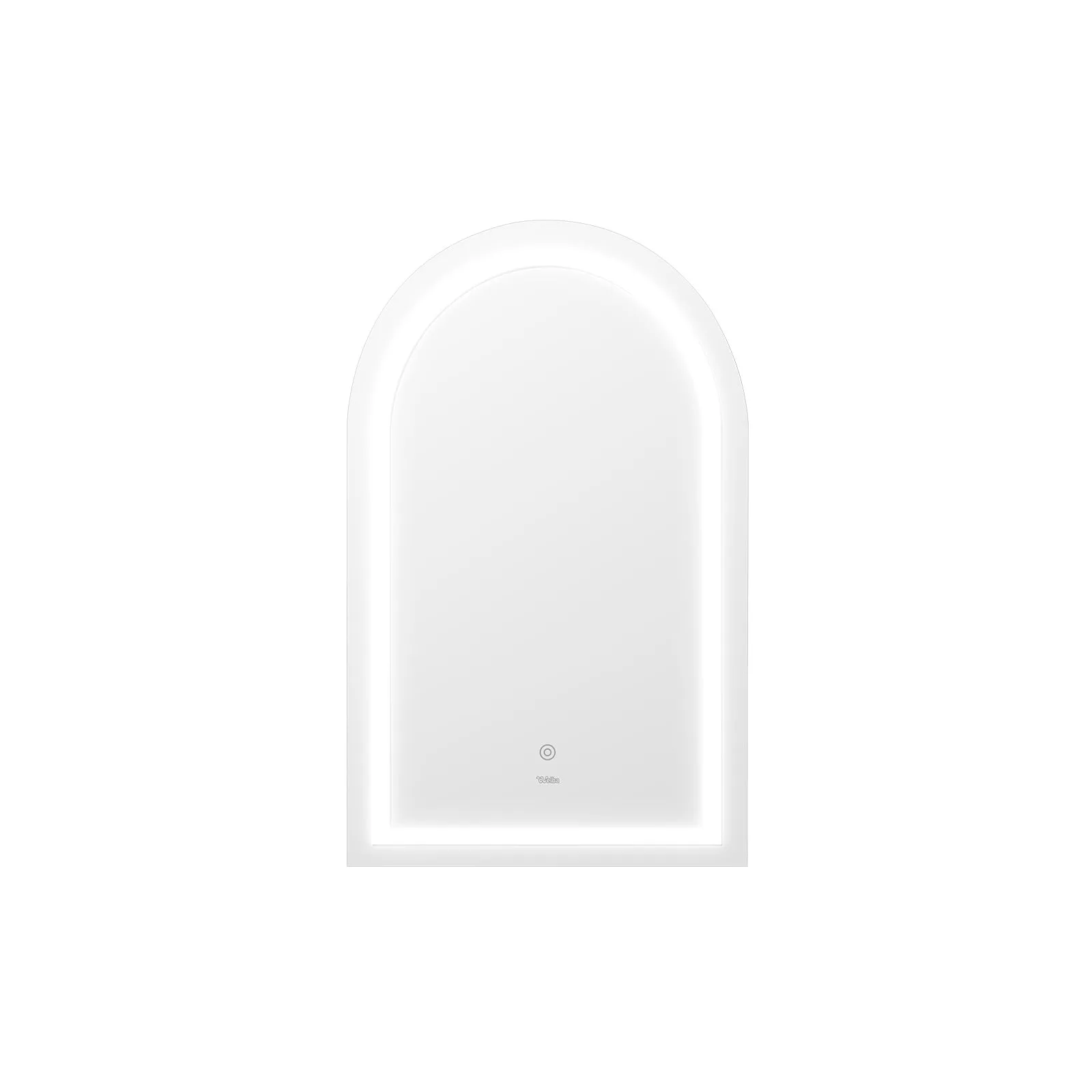 Welba LED Arched Bathroom Mirror Anti-fog Smart Makeup Wall Mirrors 86x50cm