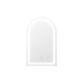 Welba LED Arched Bathroom Mirror Anti-fog Smart Makeup Wall Mirrors 86x50cm