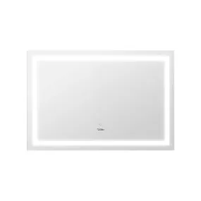 Welba LED Rectangle Bathroom Mirror Smart Anti-fog Makeup Wall Mirrors 100x70cm