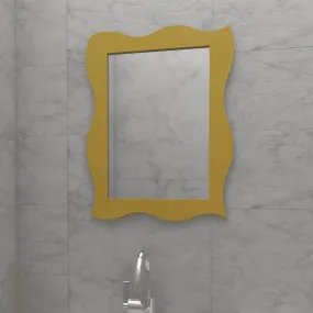 Wooden Twist Modern Rectangular Decorative Wooden Wall Mirror Bathroom Mirror Dressing Bathroom Vanity Mirror